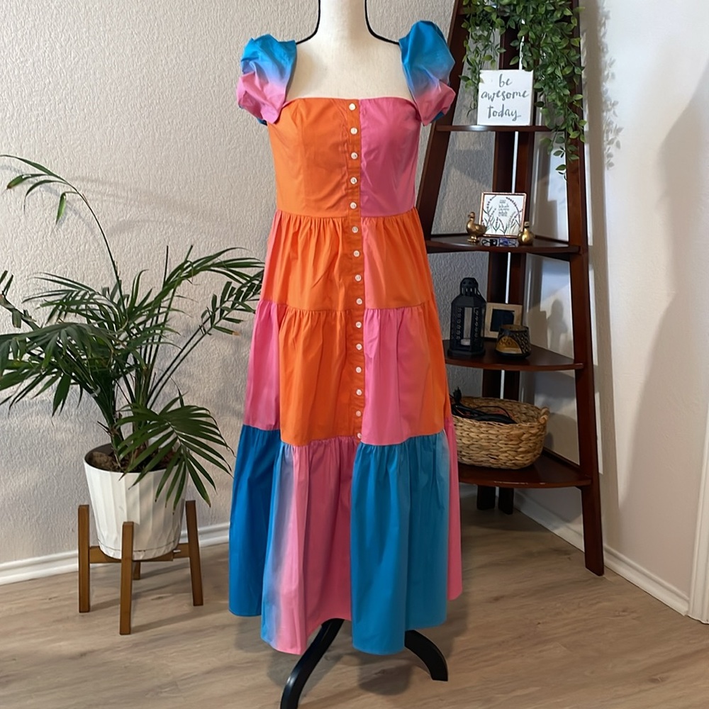 STAUD dress - staud Elio Hisbiscus multi color size-8